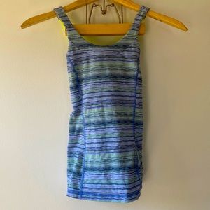 LULULEMON ATHLETICA Blue and Green Top
